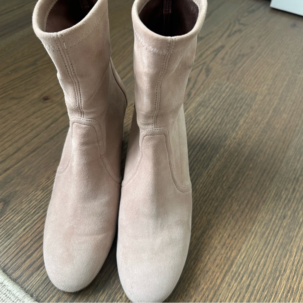 Blush Stuart Weitzman ankle boots